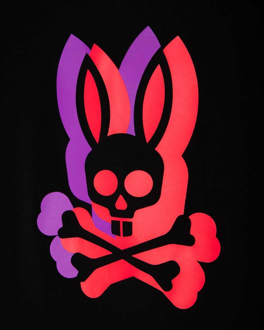 T Shirt Graphique Psycho Bunny Groves Graphic Tee Noir Homme | DRI-62216366